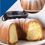 A pinterest friendly image for the vanilla bundt