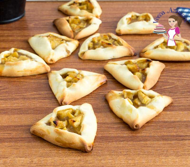 Learn to make the traditional Purim Cookies with these Apple Pie Filling.