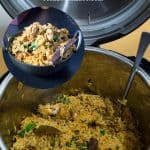 Pinterest image instant pot with birayni.