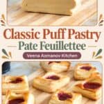 Pinterest image for Puff Pastry Pâte Feuilletée from Scratch.