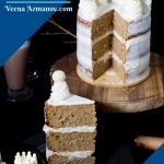 Pinterest image for brown butter cake