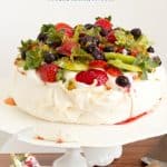 Pinterest image for pavlova.