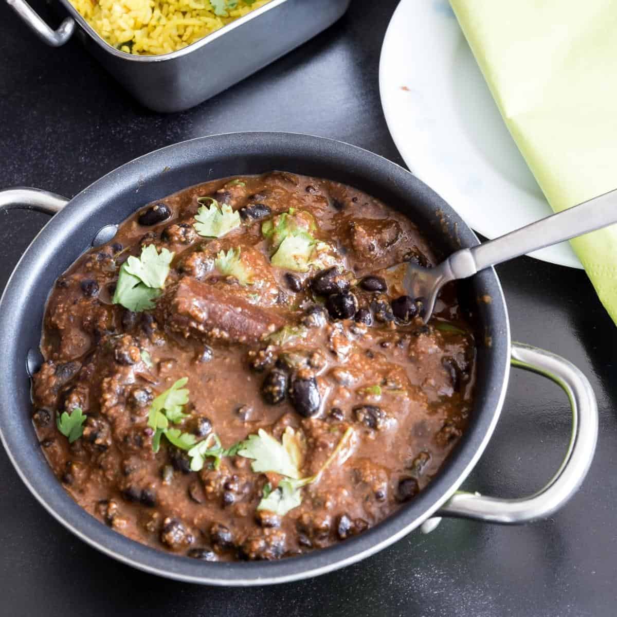 Black Beans Curry (Indian Recipe)