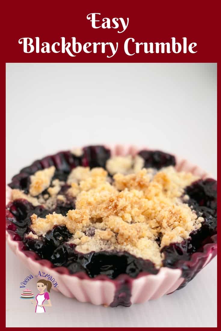 Perfect Homemade Crumble with Blackberries