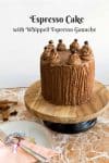 A cake glazed with ganache.
