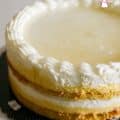 A mascarpone cream cake.