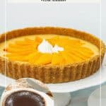 Pinterest image for rich cookie crust.