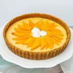 Mango tart with cookie crust.