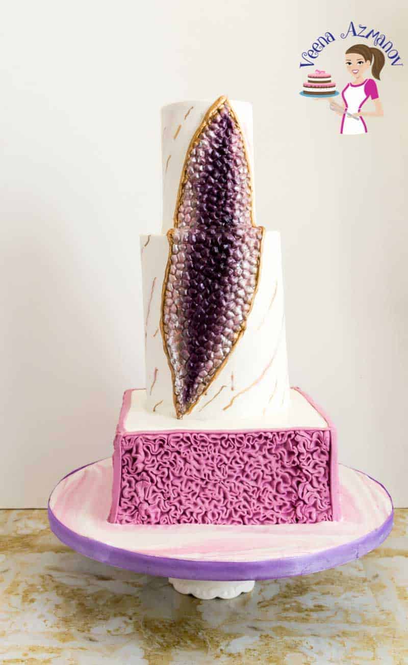 Geode Cake with Silicon Mold