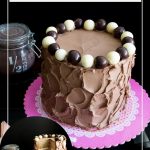 Pinterest image for Layer cake with Kahlua.