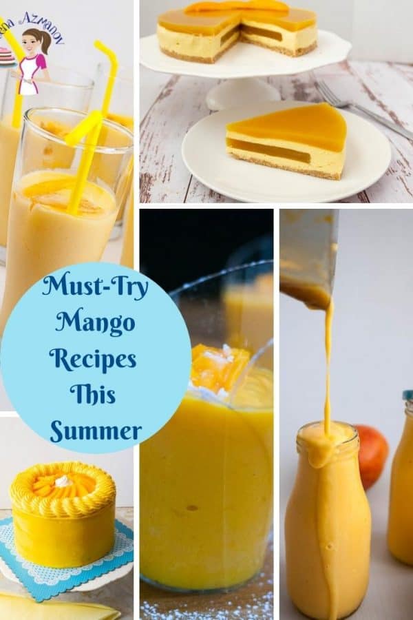 A collage of mango recipes to try this summer.