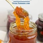 Pinterest image for marmalade with oranges.