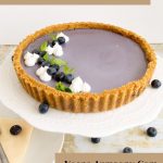 Pinterest image optimized for Panna Cotta tart with Blueberries.
