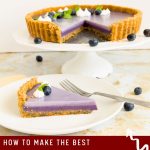Pinterest image optimized for Panna Cotta tart with Blueberries.