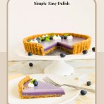 Pinterest image optimized for Panna Cotta tart with Blueberries.