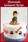A Paw Patrol birthday cake.