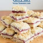 Pinterest image for bars with cherries.