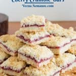 Pinterest image for bars with cherries.
