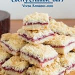 Pinterest image for bars with cherries.