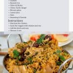 Pinterest image for One Pot Biryani with Chicken.