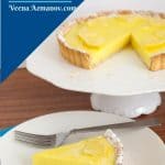 Pinterest image for lemon tart