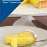 Pinterest image for lemon tart