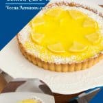 Pinterest image for lemon tart