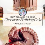 Pinterest image for birthday cake.