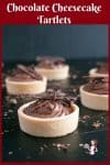 Learn to make mini bite size tartlets filled with chocolate cheesecake filling