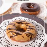 Pinterest image for dulce de leche donuts.