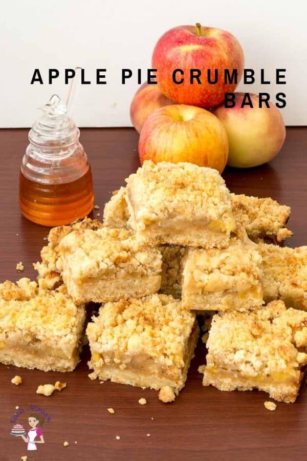 Apple Pie Crumble Bars - Veena Azmanov