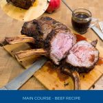 Pinterest image for prime rib roasts.