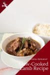 How to cook lamb in a crock pot or slow cooker until fork tender