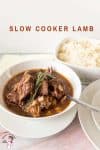 How to cook lamb in a crock pot or slow cooker until fork tender