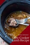 A pot of slow cooked lamb.