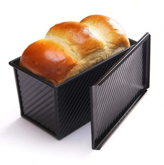 A Pullman sandwich bread pan.