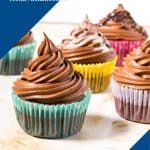 Pinterest image for chocolate cupcakes