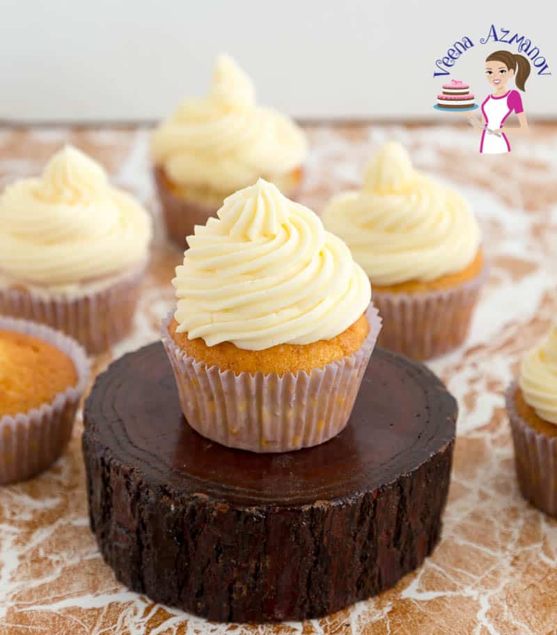 Make light and airy vanilla cupcakes with this cupcake recipe in vanilla flavor.