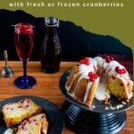 Pinterest image for candied fruitcake recipe.