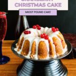 Pinterest image for candied fruitcake recipe.
