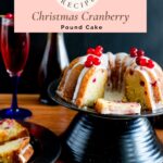 Pinterest image for candied fruitcake recipe.