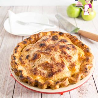 Delicious Pie using Granny Smith Apples in a homemade Pie Crust with video tutorial