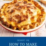 Pinterest image for apple pie.