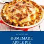 Pinterest image for apple pie.