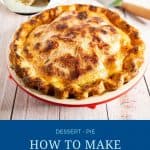 Pinterest image for apple pie.
