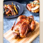 Pinterest image for roast chicken.