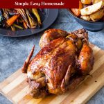Pinterest image for roast chicken.