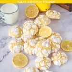 Pinterest image for Lemon Crinkle Cookies Recipe.