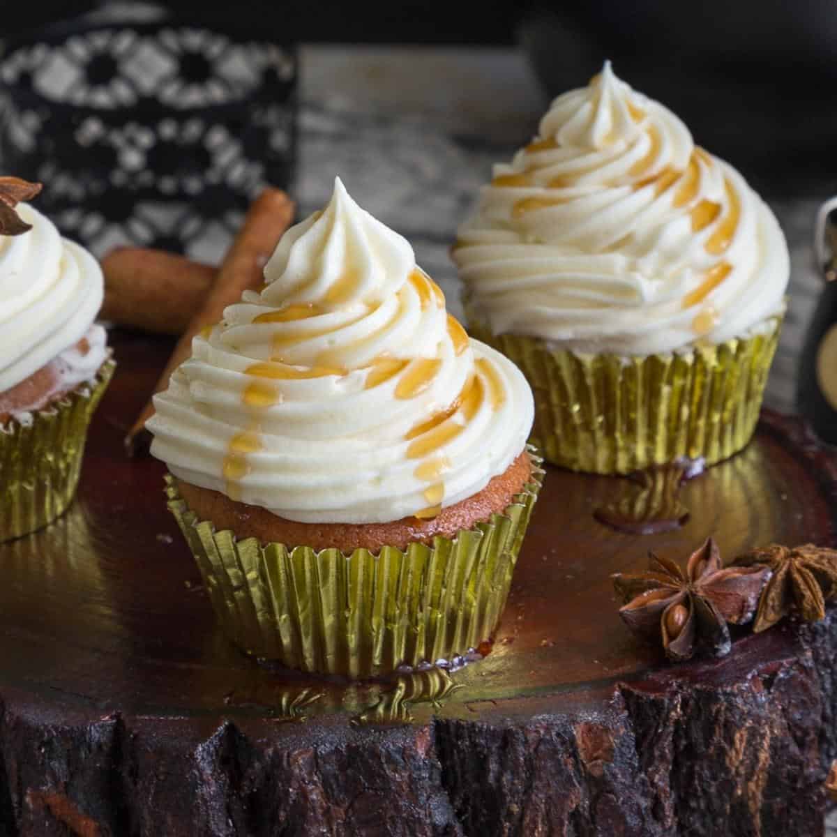 Maple Cupcakes with Maple Buttercream Frosting