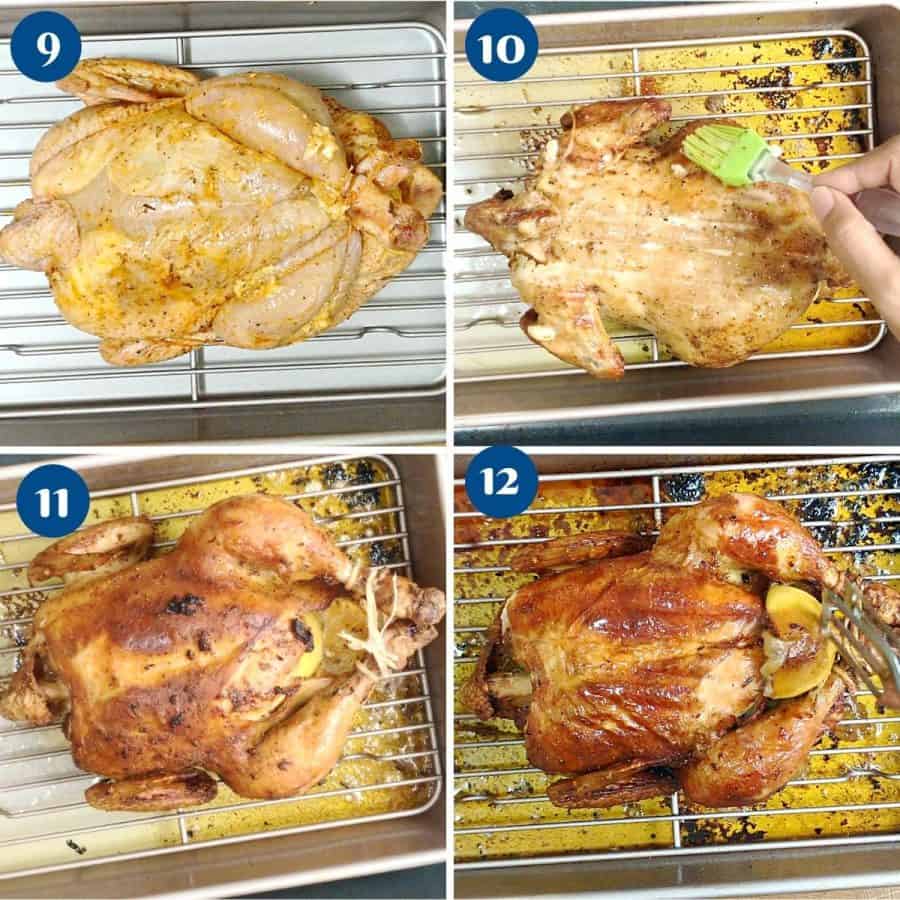 Whole Roast Chicken in Oven (Garlic Butter Marinade) Veena Azmanov